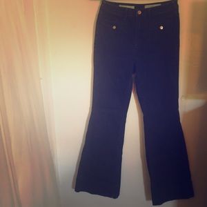 High-Waisted Bell Bottom Jeans